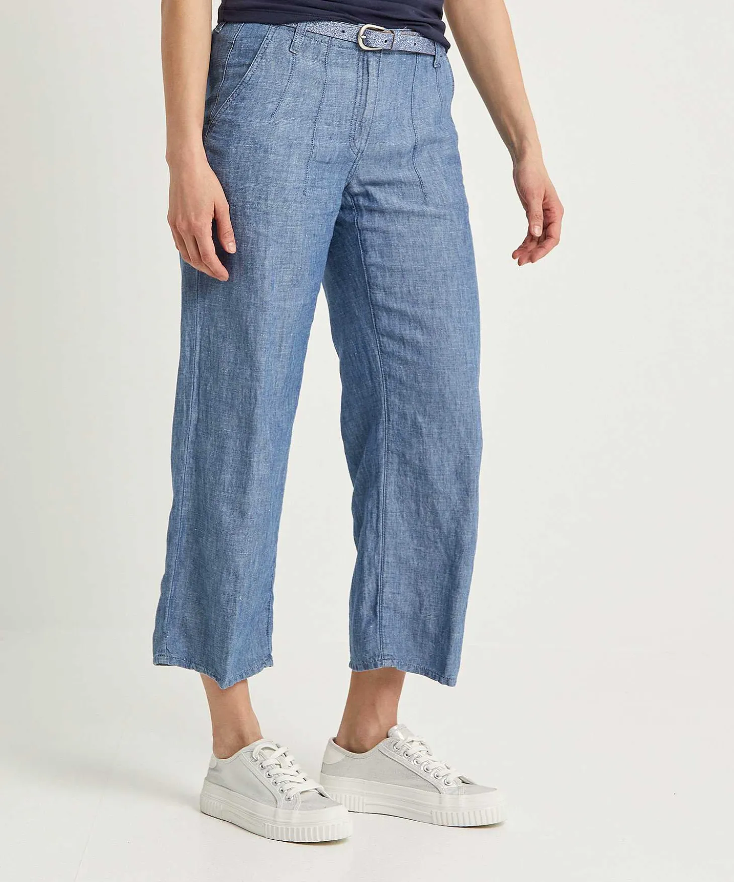 Brax Cropped Soft Denim Broek Maine