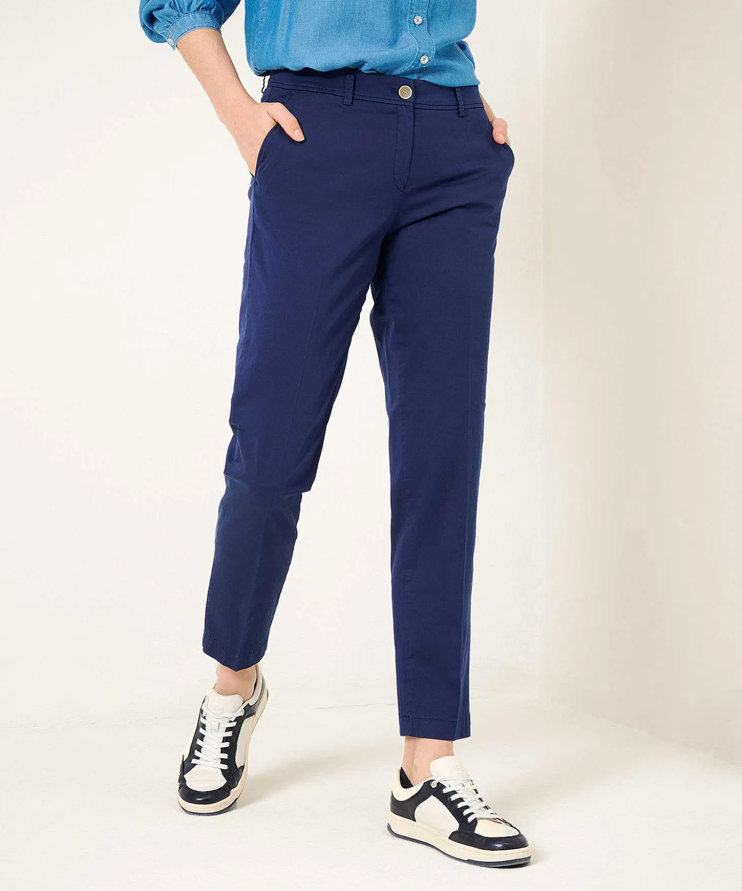 Brax Cropped Ultra Light Chino Maron