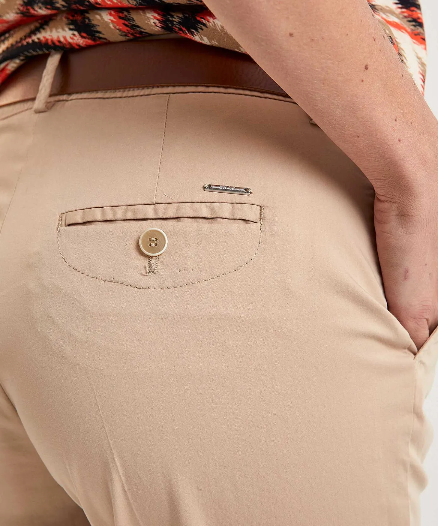 Brax Cropped Ultra Light Chino Maron