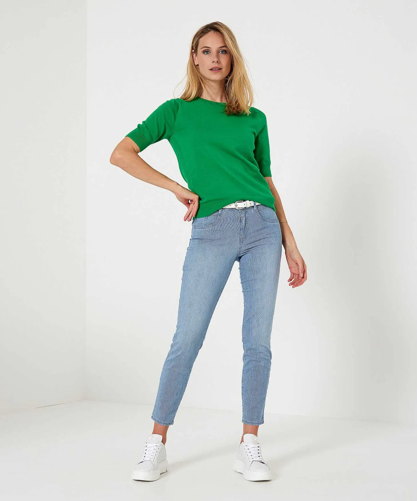 Brax Indigo Stripe Broek Shakira