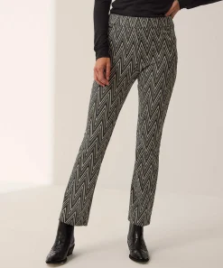 Brax Jacquard Kick Flare Broek Malou