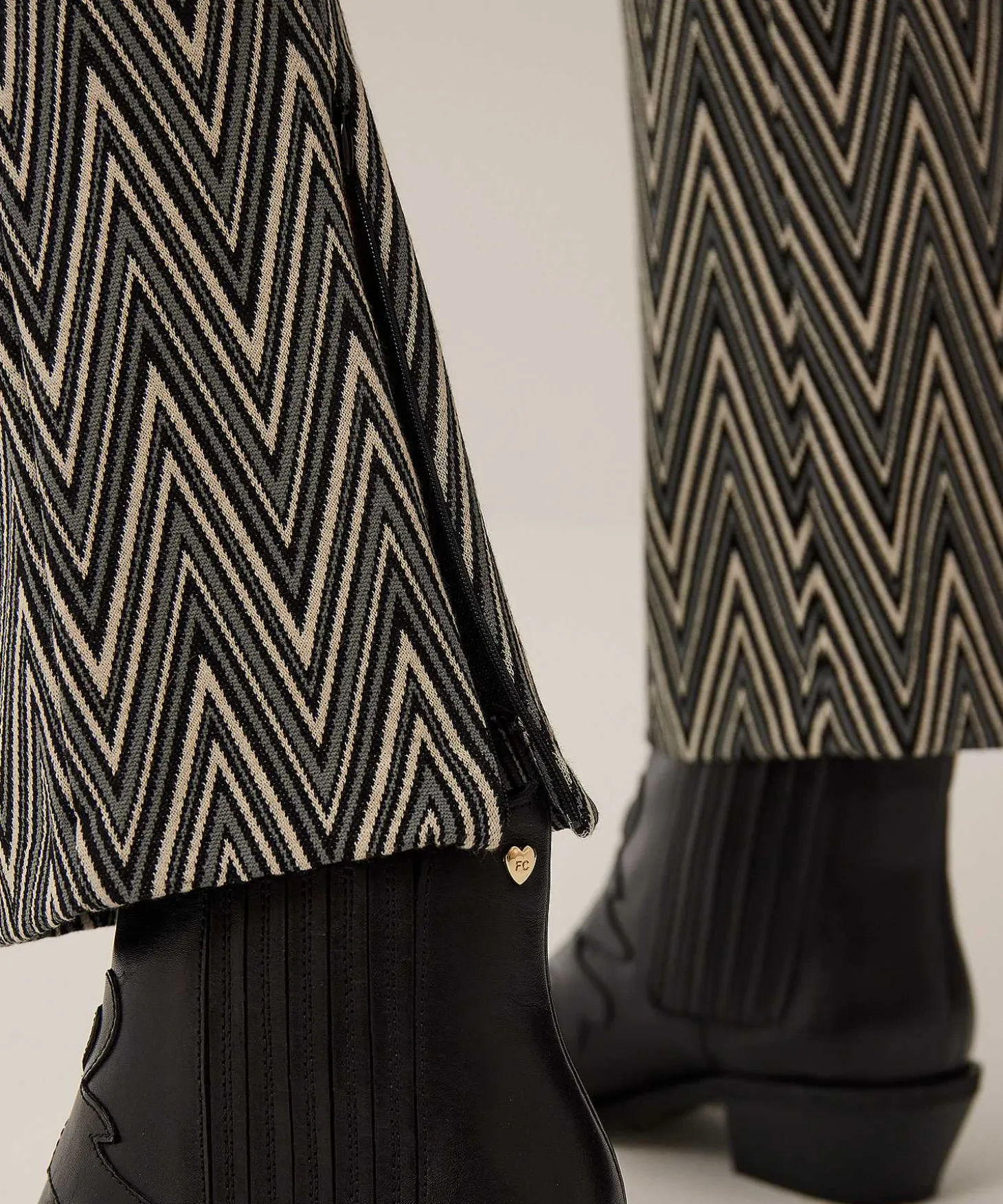 Brax Jacquard Kick Flare Broek Malou