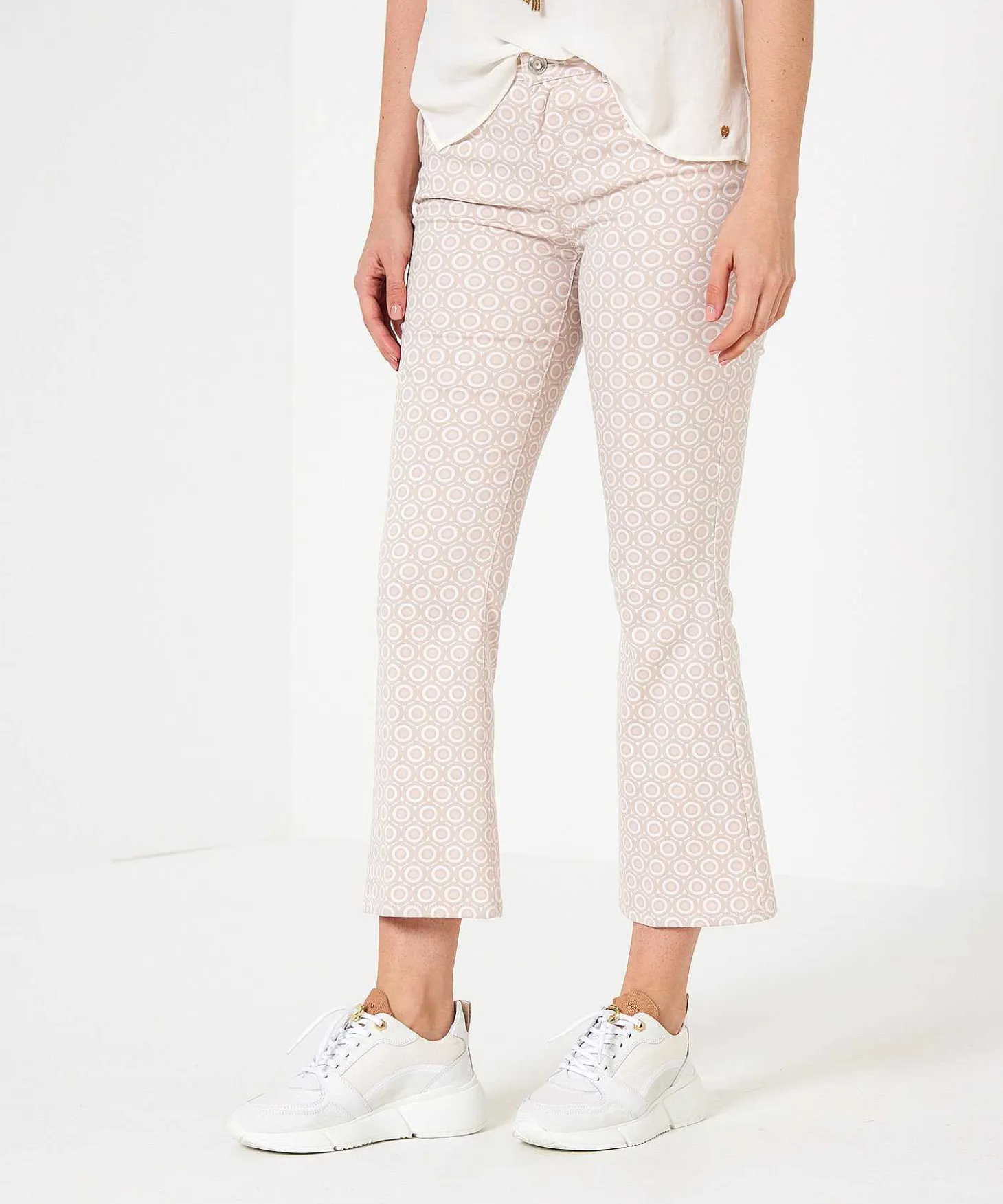 Brax Kick Flare Broek Grafisch Jacquard Shakira