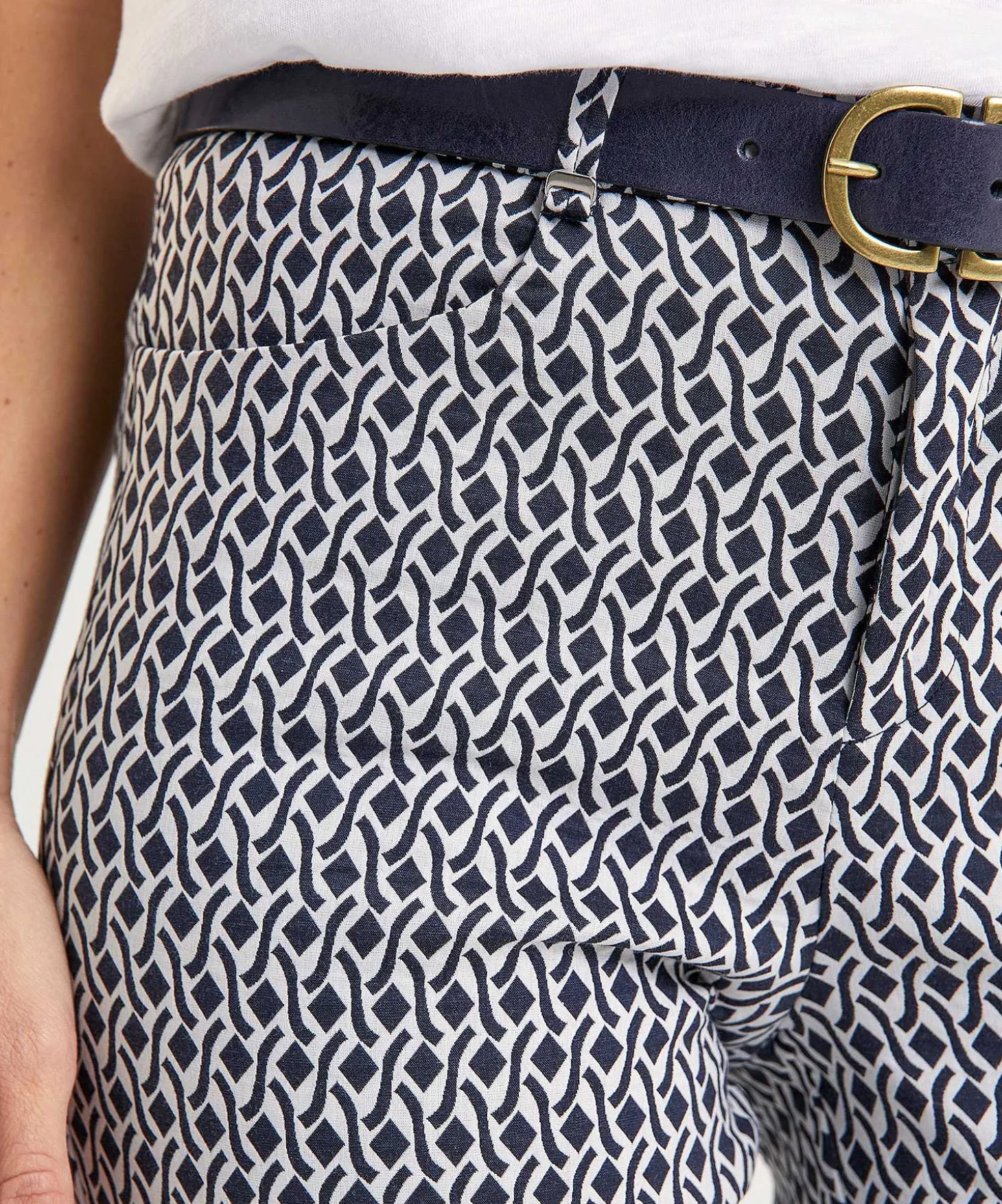 Brax Kick Flare Broek Jacquard Shakira