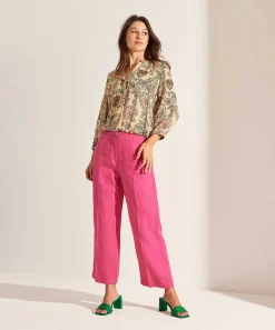 Brax Linnen Cropped Broek Maine