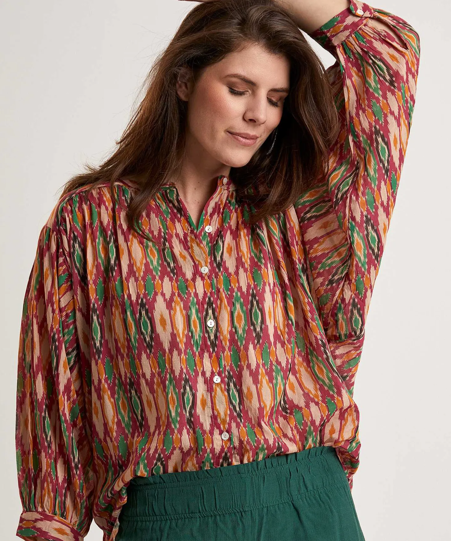 By-Bar Blouse Ikatprint Lucy