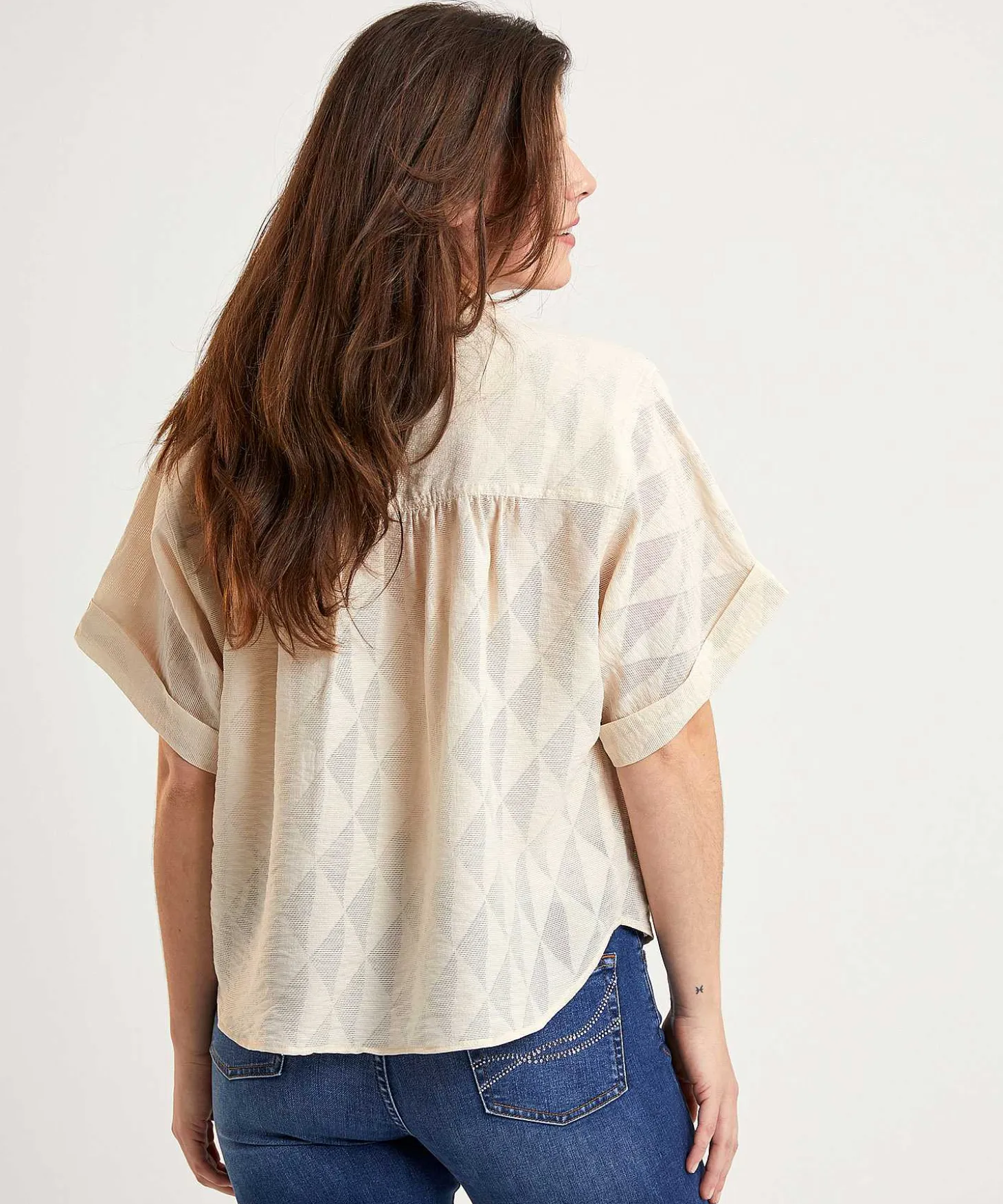 By-Bar Blouse Korte Mouw Axel Geo