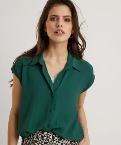By-Bar Crepe Blouse Kiek