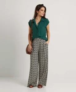 By-Bar Crepe Blouse Kiek