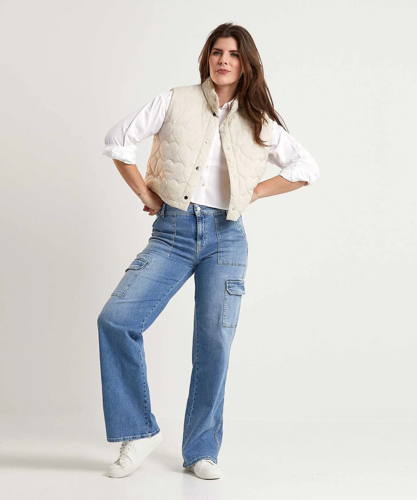 By-Bar Korte Poplin Blouse Florien