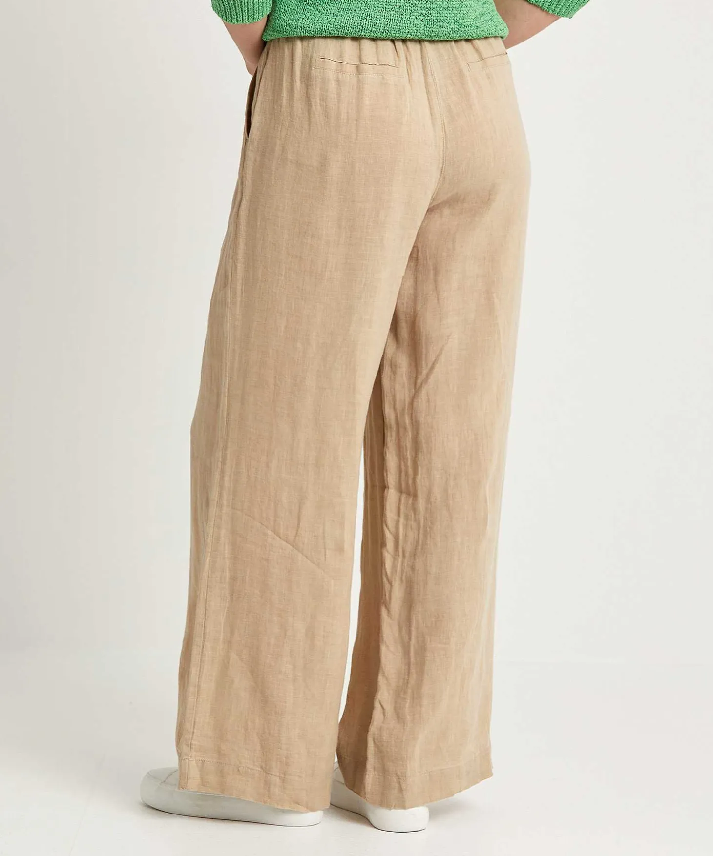 By-Bar Linnen Wide Leg Broek Eli