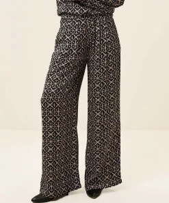 By-Bar Wide Leg Broek Flashprint Mara
