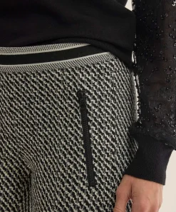 Cambio Cropped Broek Jacquard Ranee