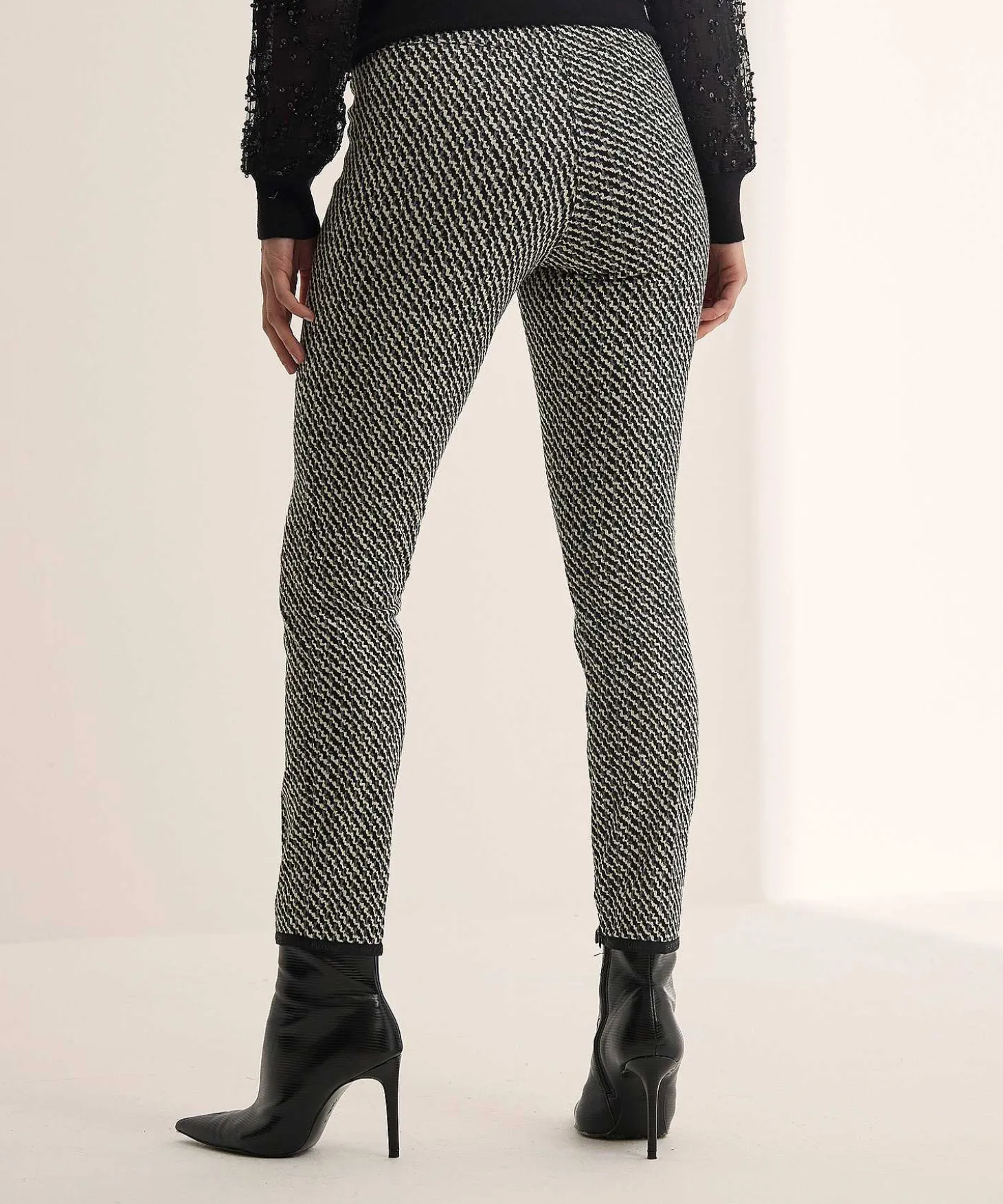 Cambio Cropped Broek Jacquard Ranee