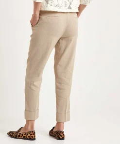 Cambio Cropped Pantalon Linnenmix Krystal