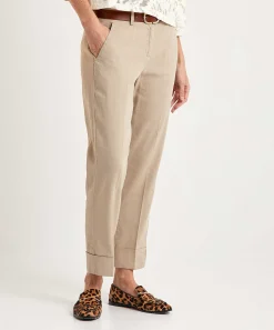 Cambio Cropped Pantalon Linnenmix Krystal
