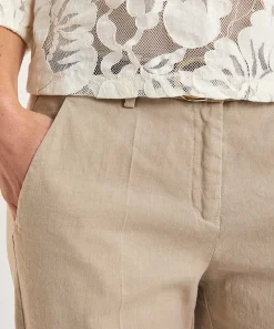 Cambio Cropped Pantalon Linnenmix Krystal