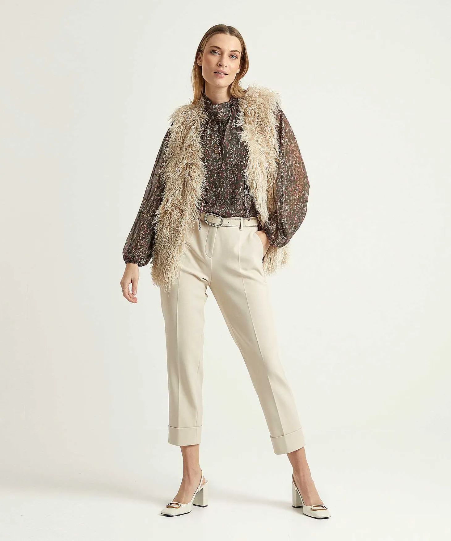 Cambio Cropped Pantalon Omslag Krystal