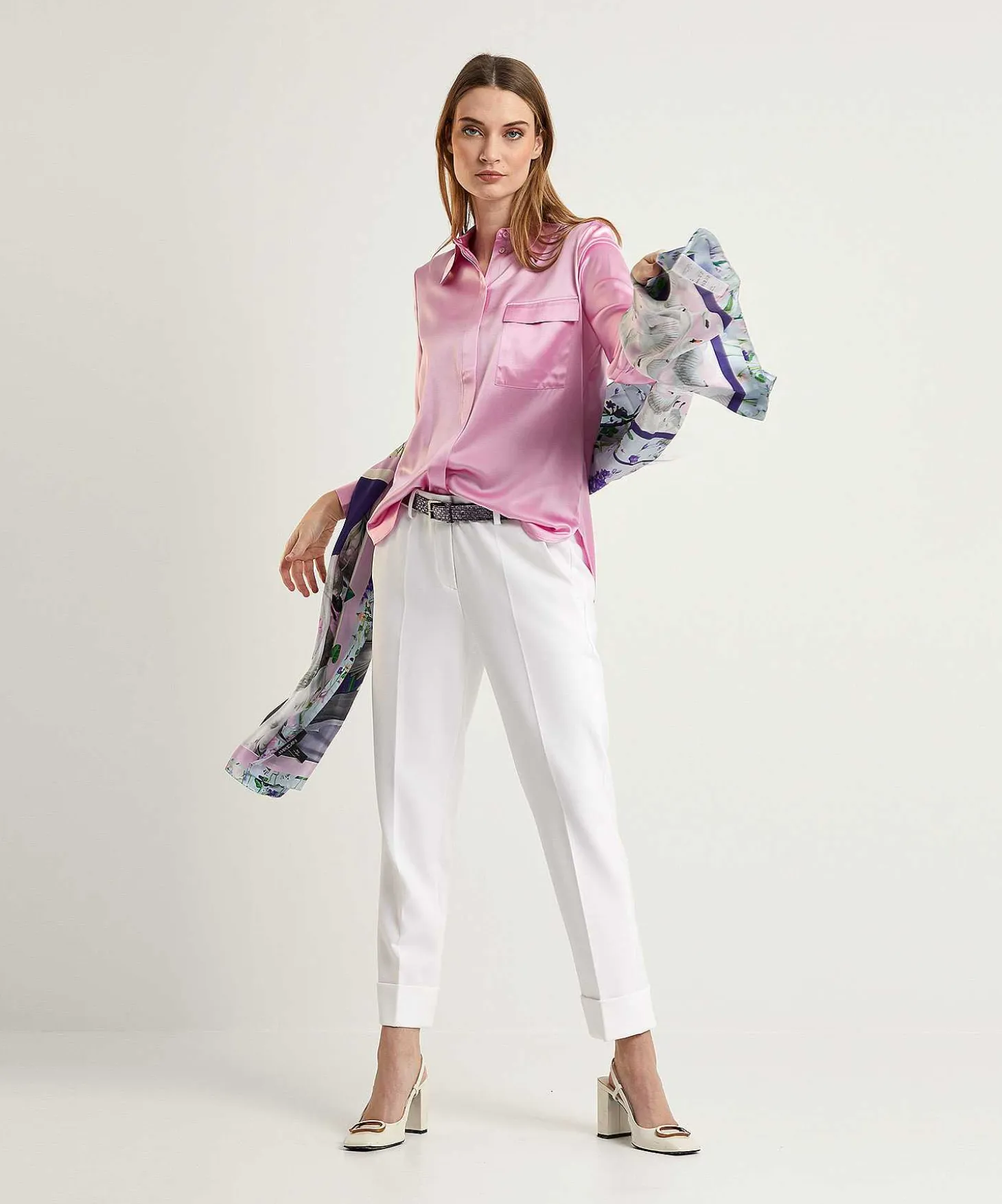 Cambio Cropped Pantalon Omslag Krystal