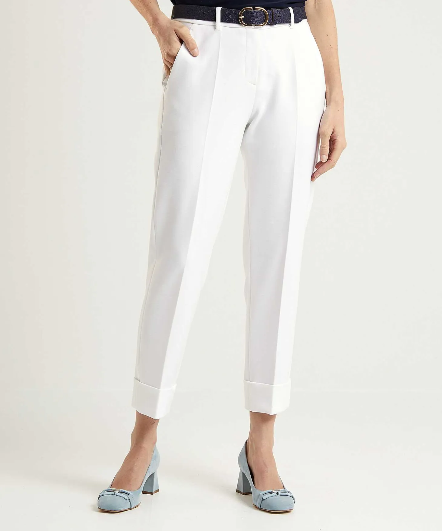 Cambio Cropped Pantalon Omslag Krystal