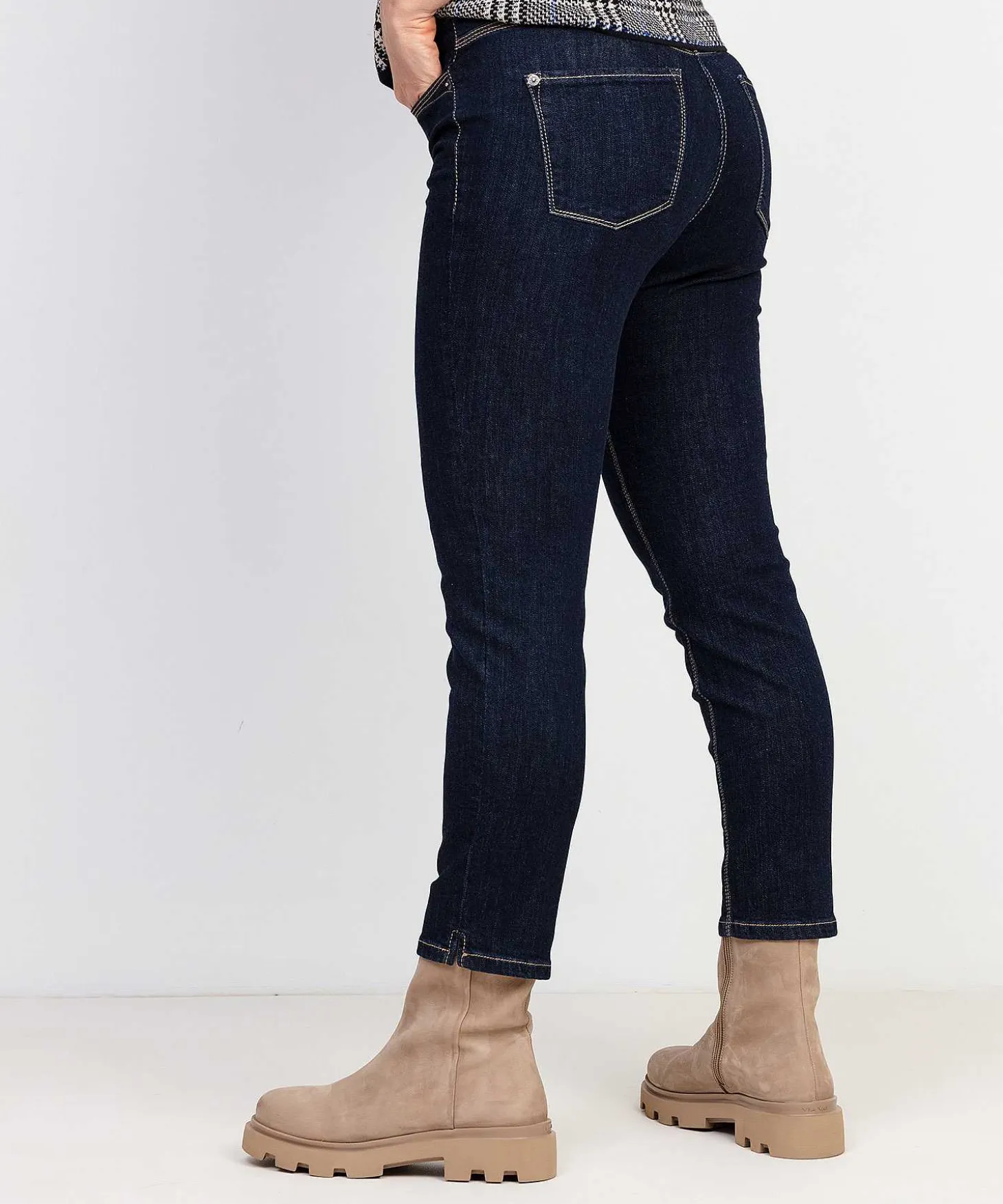 Cambio Cropped Slim Fit Jeans Piper