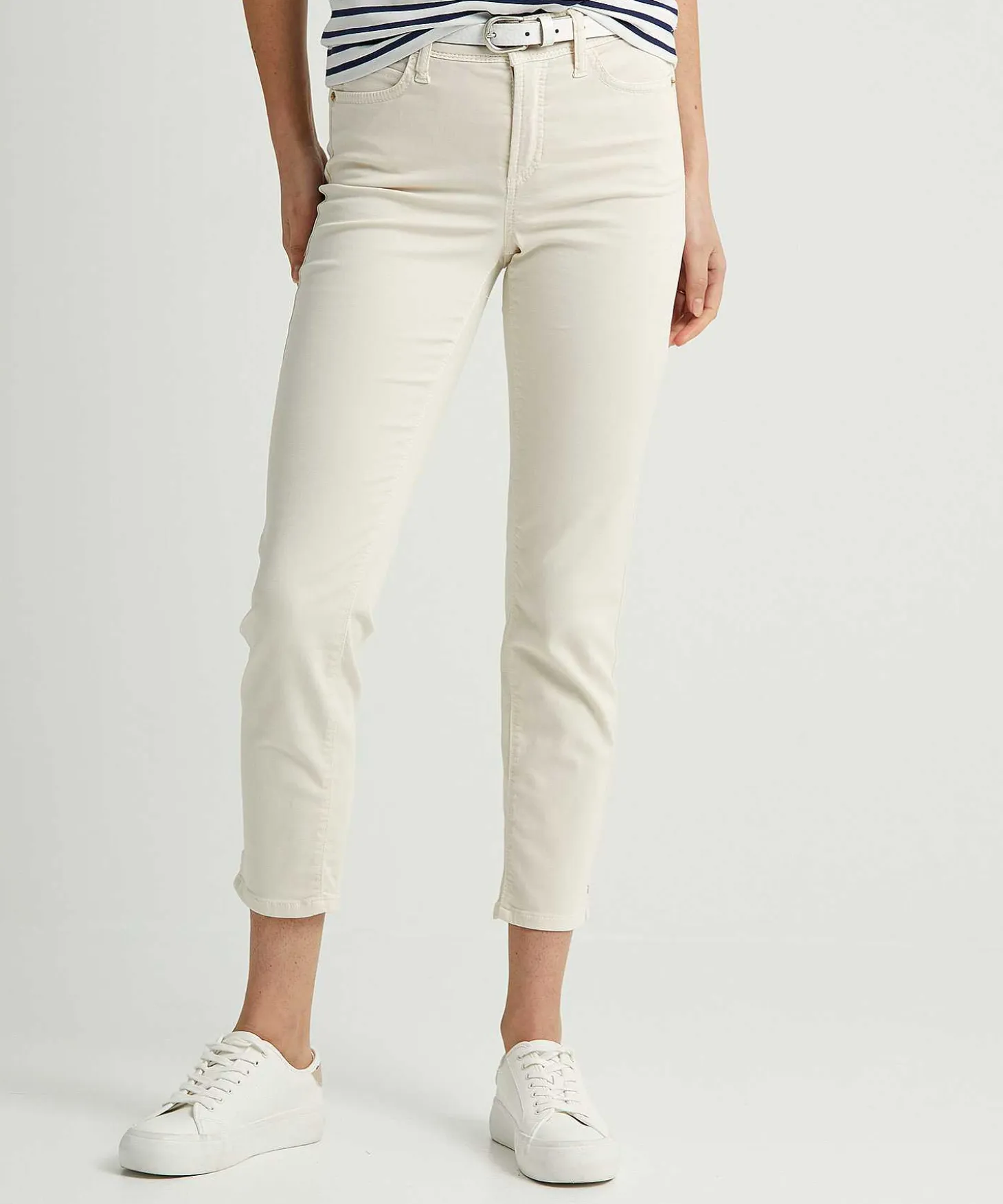 Cambio Cropped Soft Cotton Broek Piper