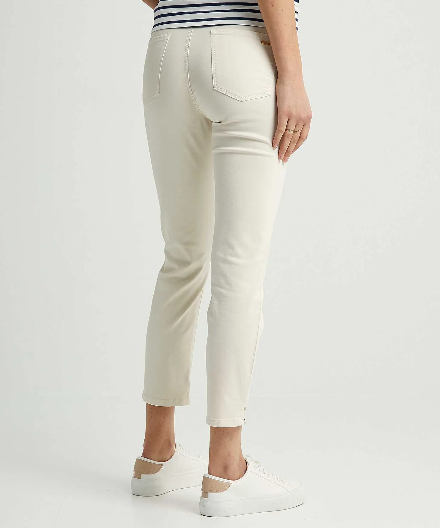 Cambio Cropped Soft Cotton Broek Piper