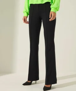 Cambio Flared Broek Pintucks Ros