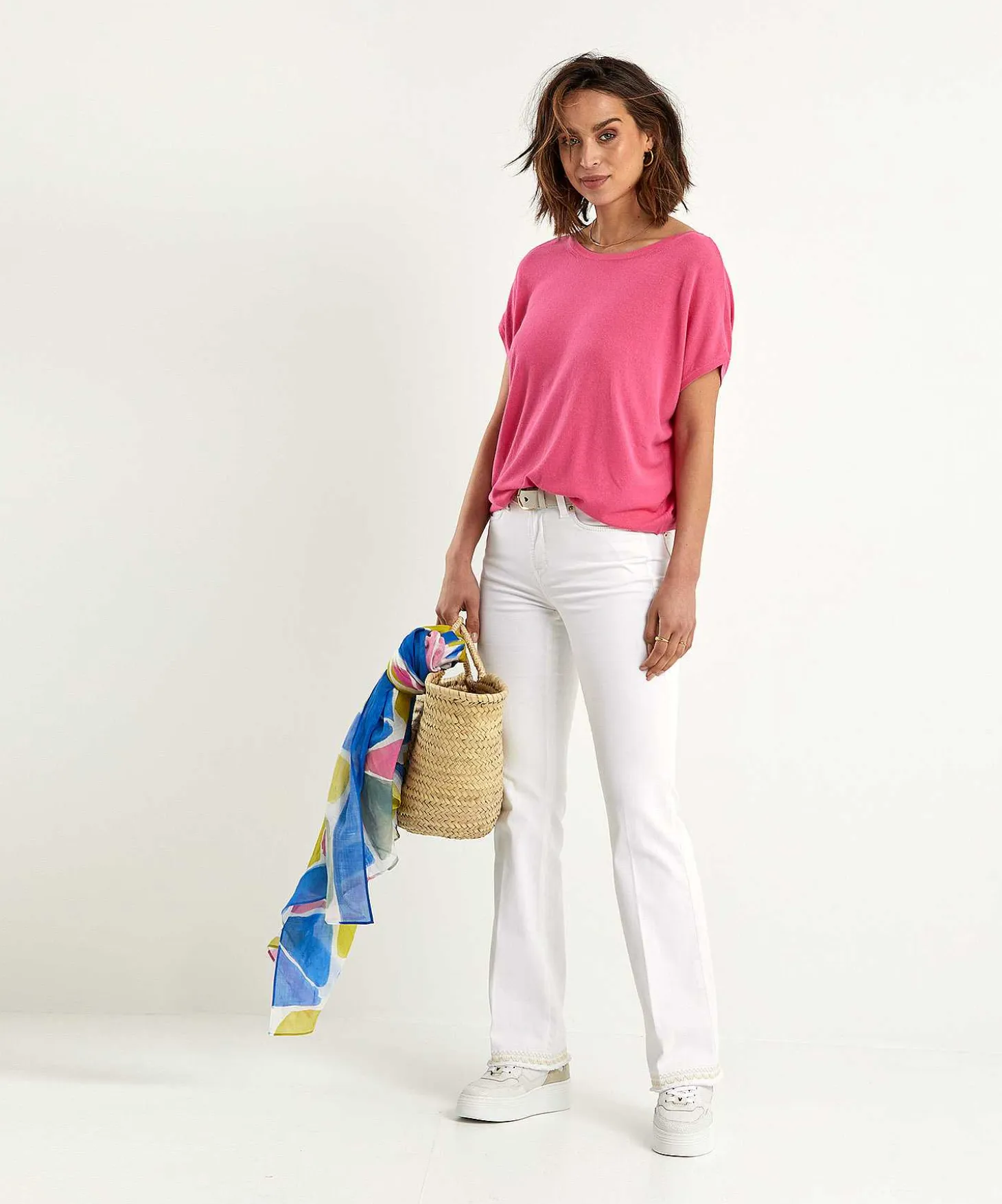 Cambio Flared Jeans Borduursel Paris