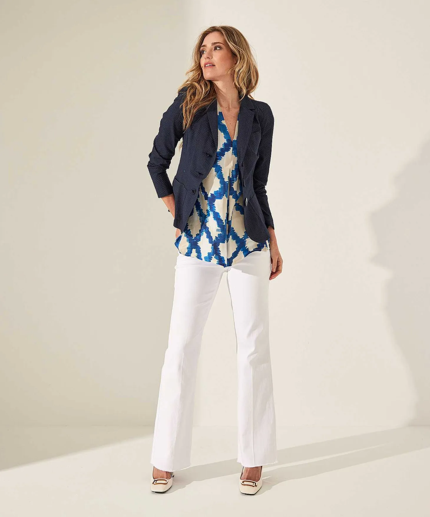 Cambio Flared Jeans Embroidery Paris