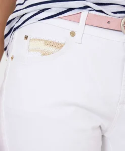 Cambio Flared Jeans Embroidery Paris