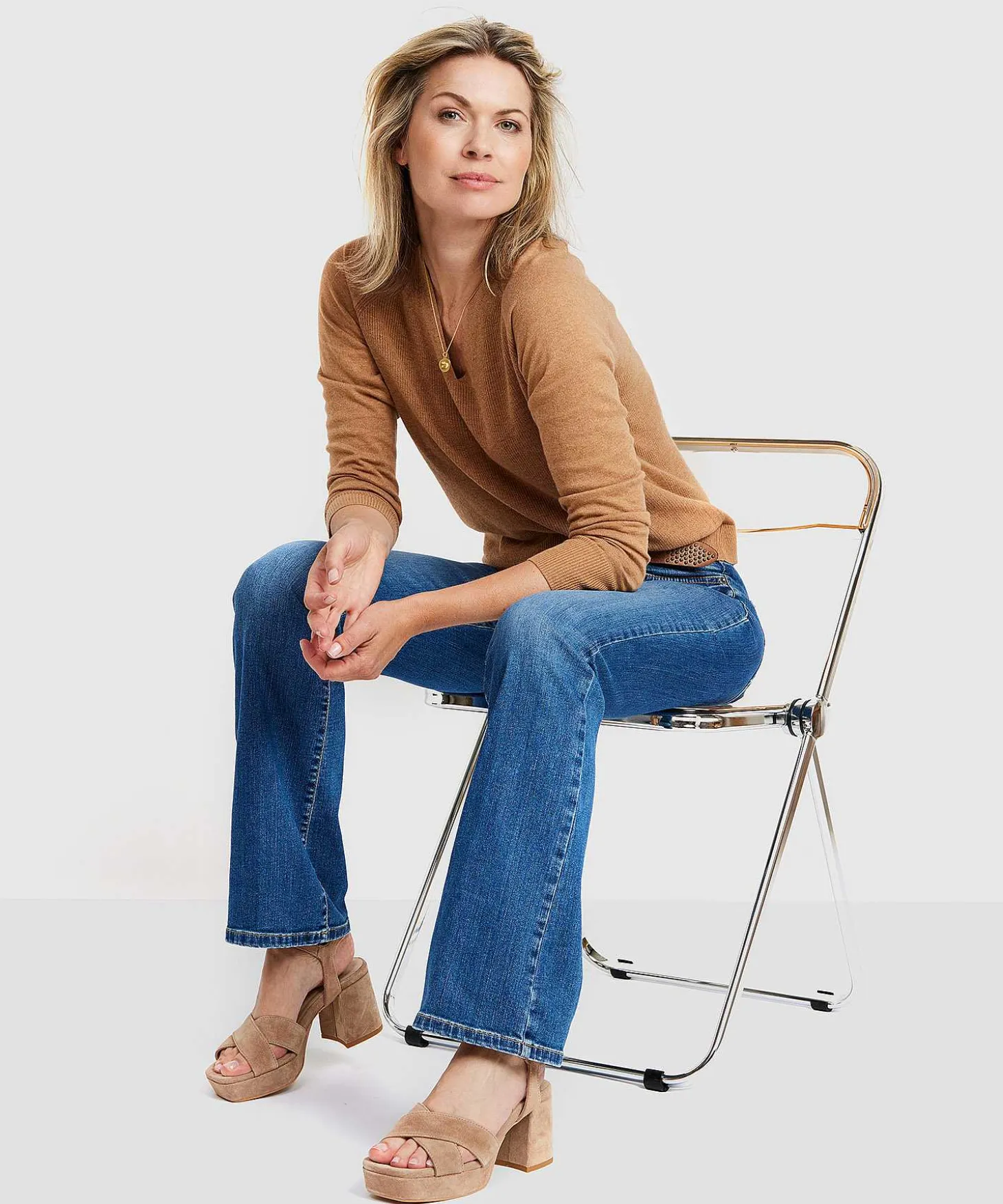 Cambio Flared Jeans Paris