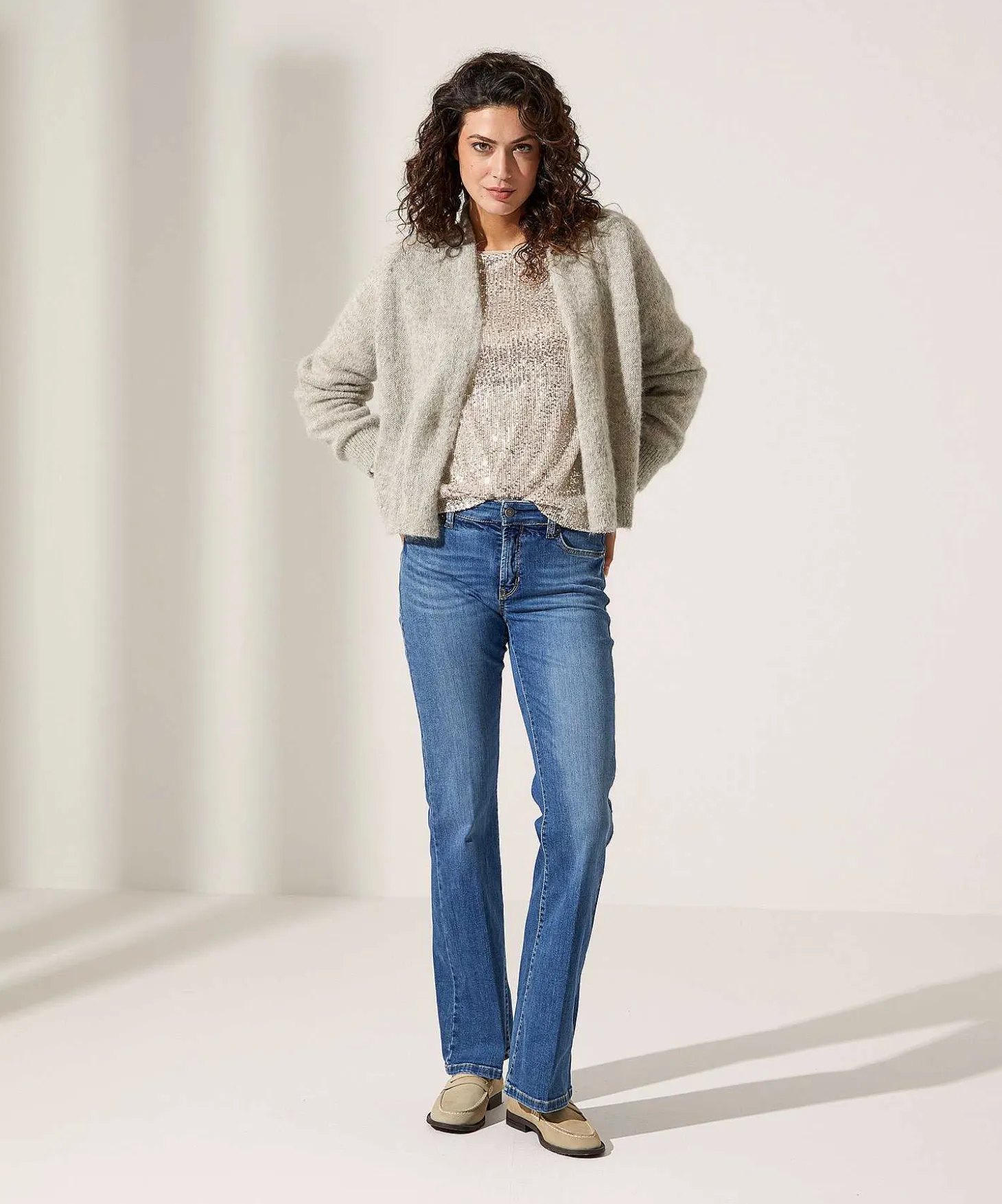 Cambio Flared Jeans Paris
