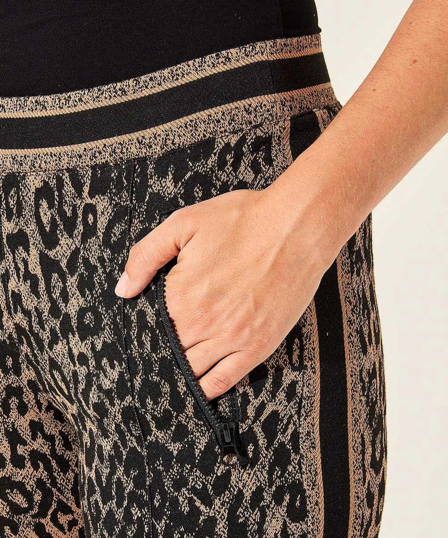 Cambio Jacquard Broek Easy Kick Ranee Animal