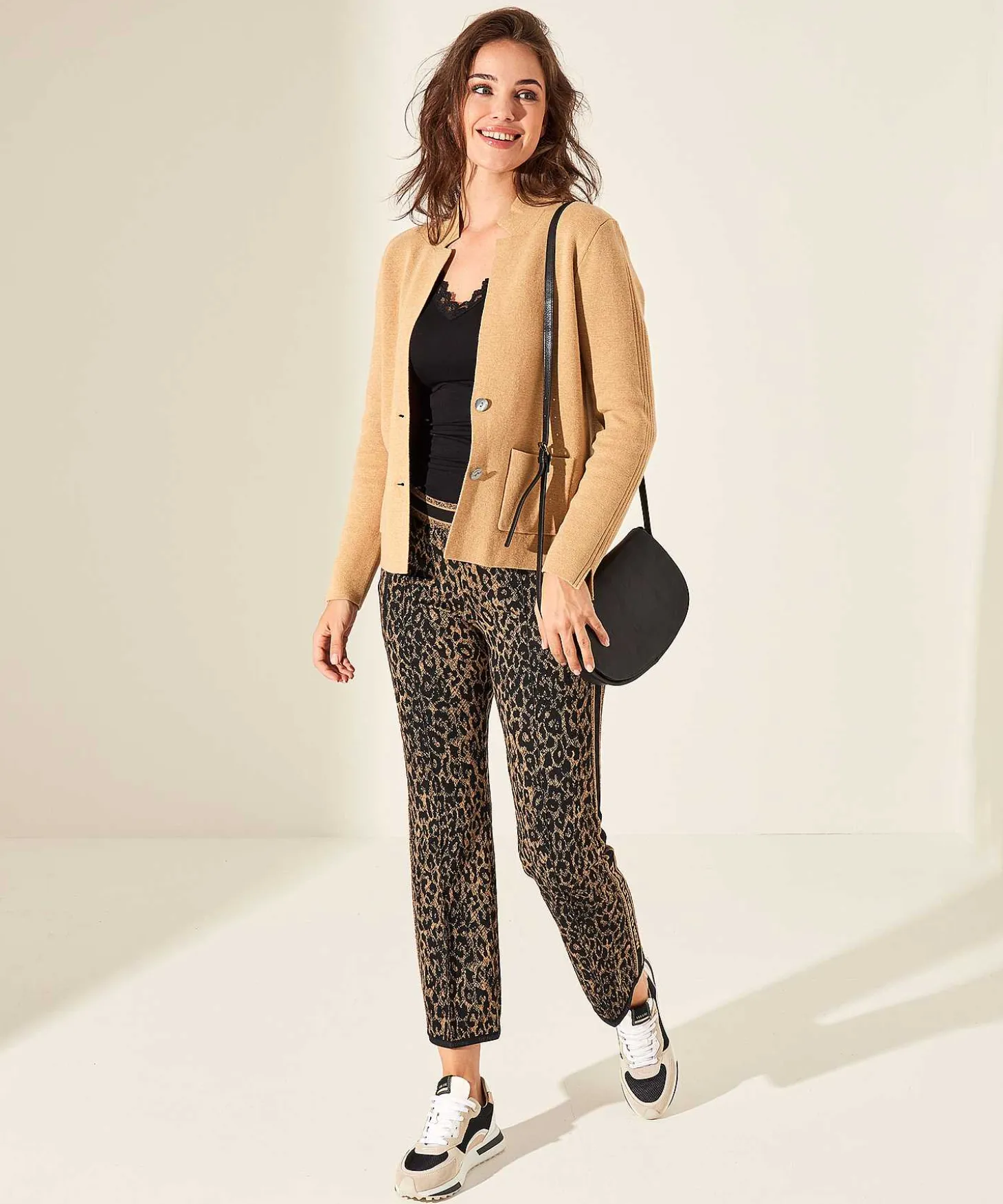 Cambio Jacquard Broek Easy Kick Ranee Animal