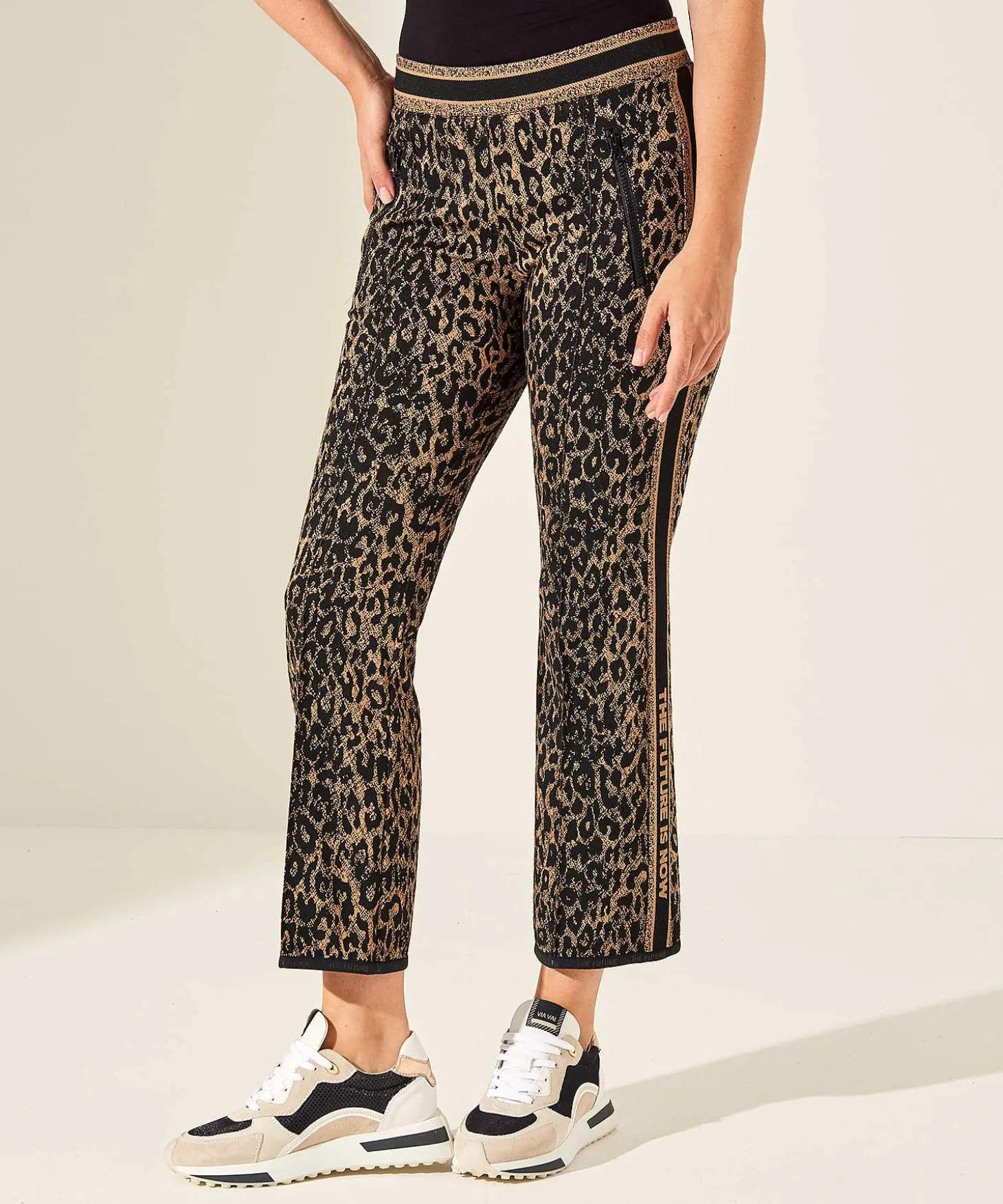 Cambio Jacquard Broek Easy Kick Ranee Animal