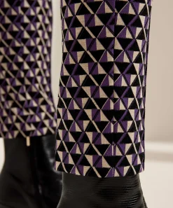 Cambio Jacquard Broek Grafisch Ros