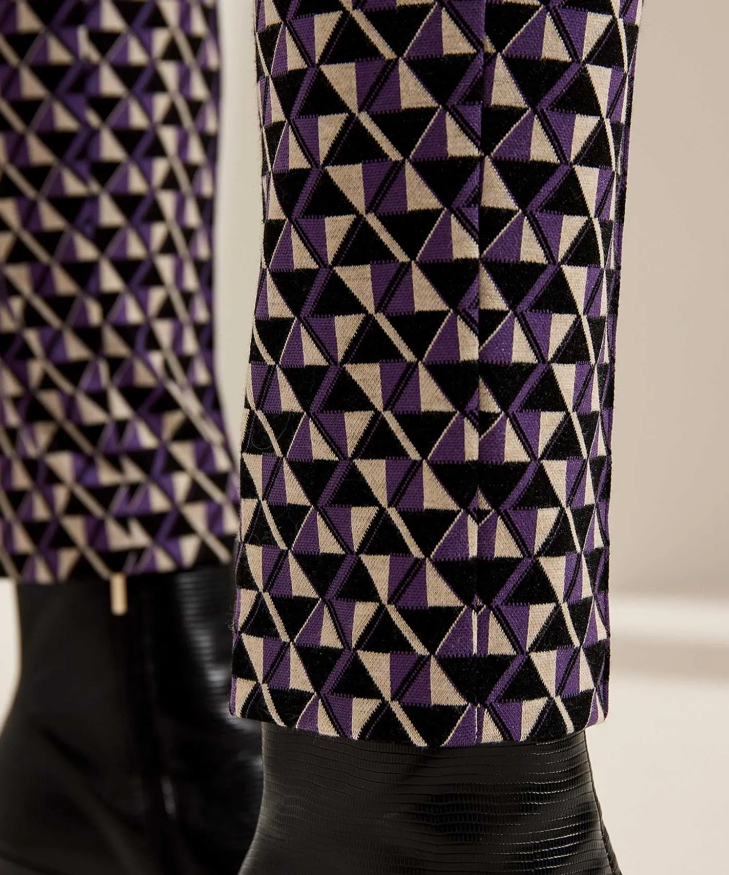 Cambio Jacquard Broek Grafisch Ros