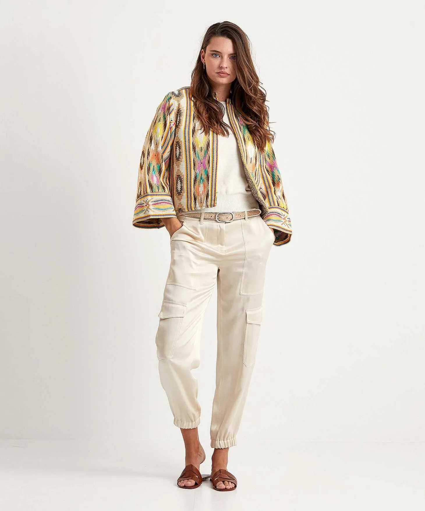 Cambio Silky Cargo Broek Karo