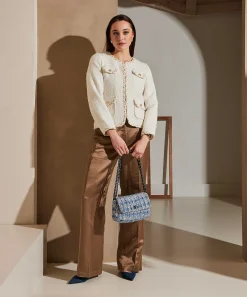 Cambio Silky Wide Leg Broek Amelie