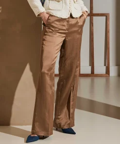 Cambio Silky Wide Leg Broek Amelie