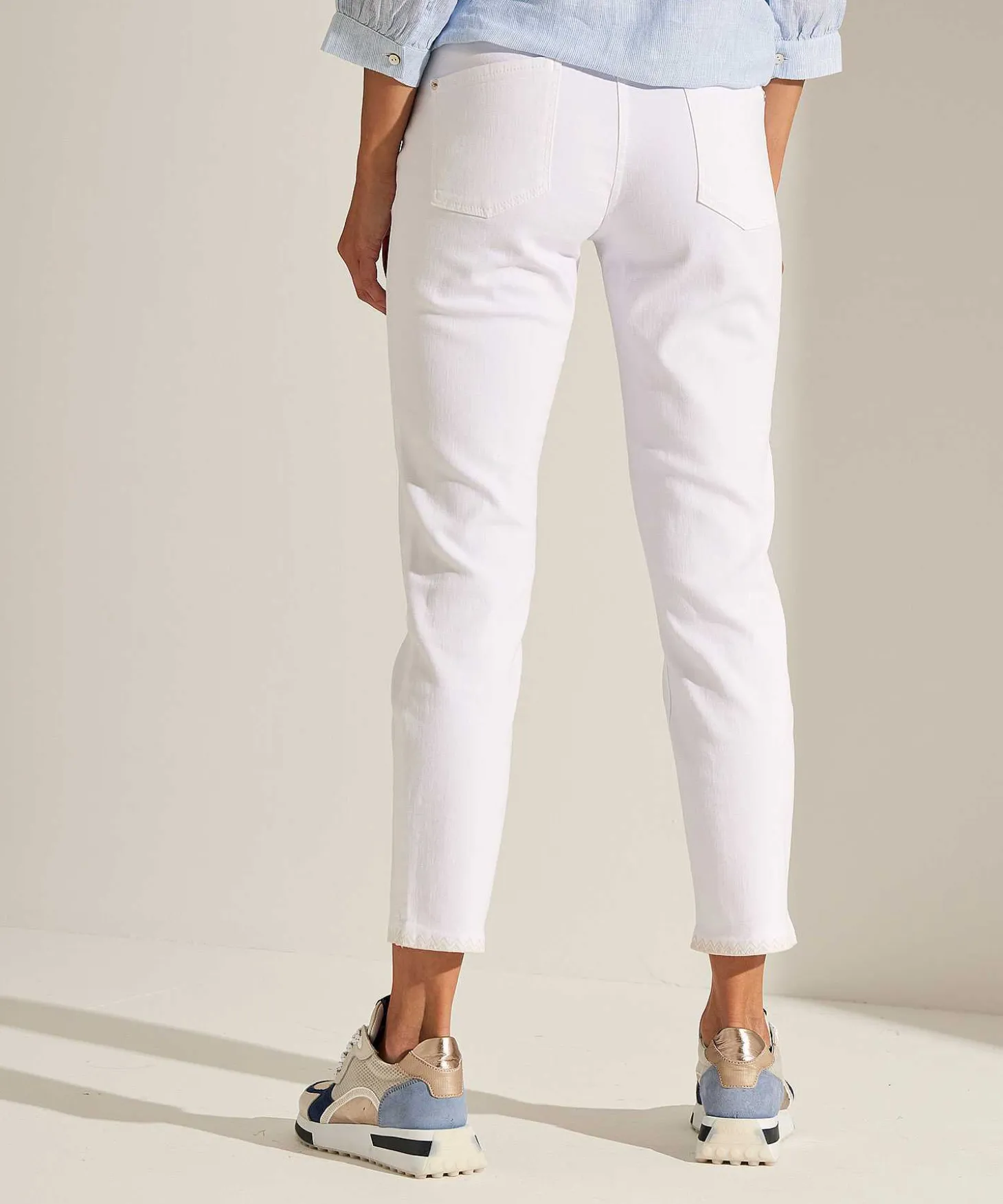 Cambio Slim Fit Jeans Embroidery Piper
