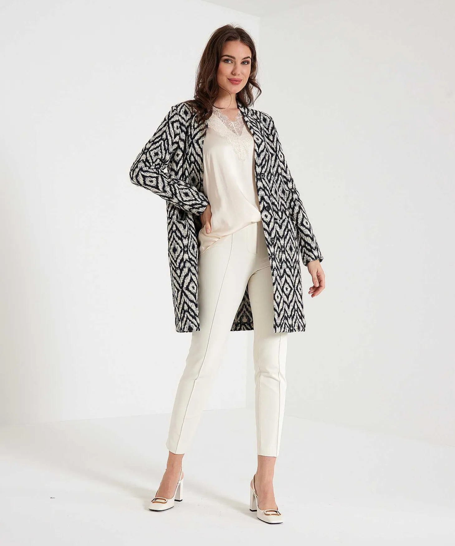 Cambio Soft Techno Broek Met Deelnaad Ros
