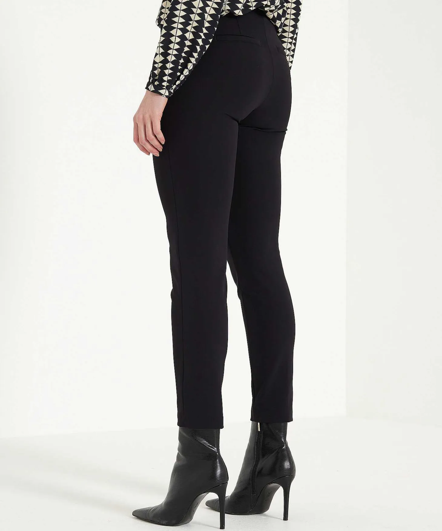 Cambio Soft Techno Broek Met Deelnaad Ros