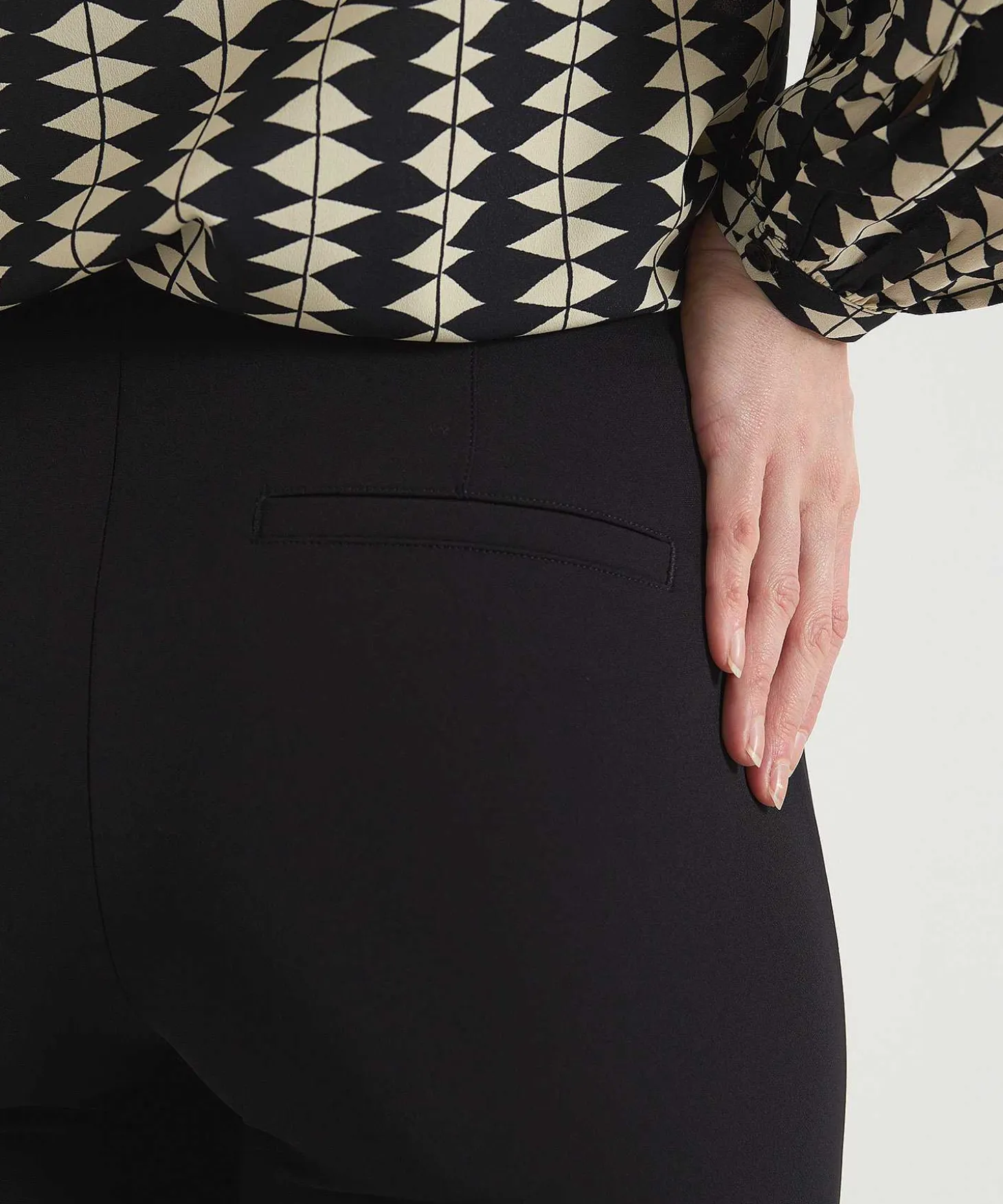 Cambio Soft Techno Broek Met Deelnaad Ros