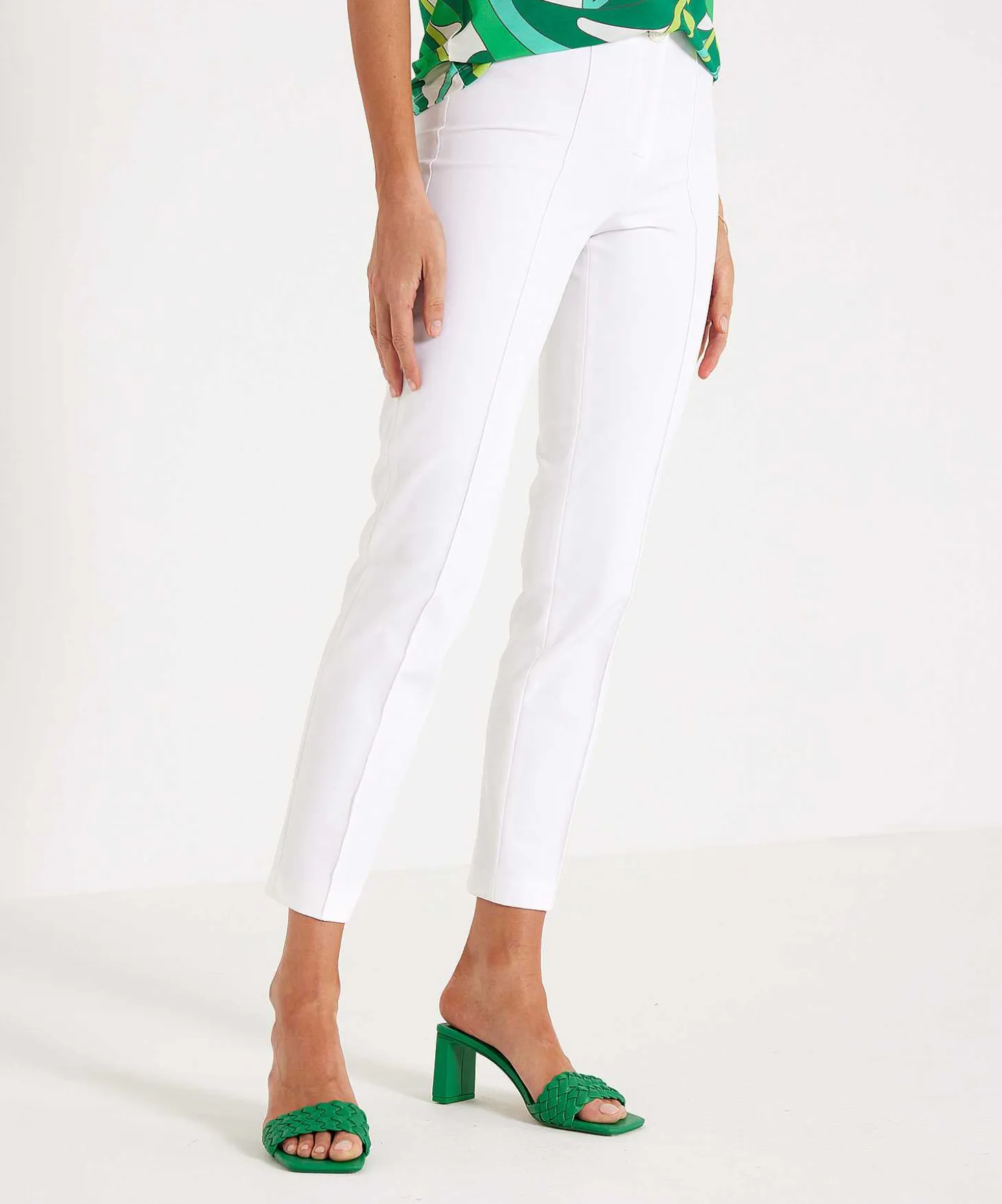 Cambio Soft Techno Broek Met Deelnaad Ros