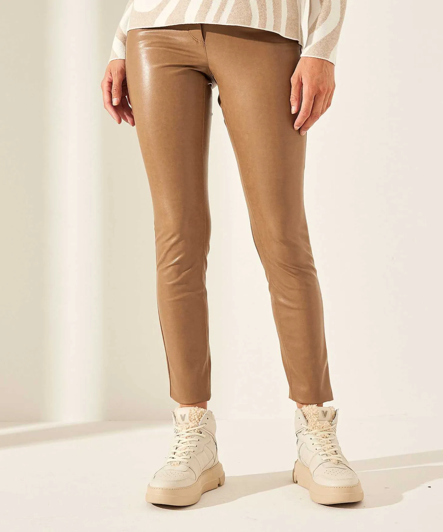 Cambio Vegan Leather Broek Ray