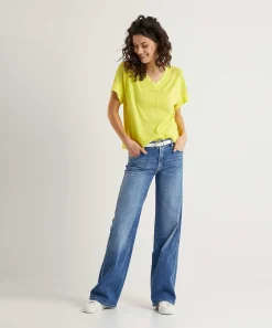 Cambio Wide Leg Jeans Aimee