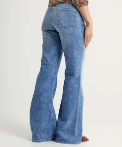 Cambio Wide Leg Jeans Paisleyprint Fabienne