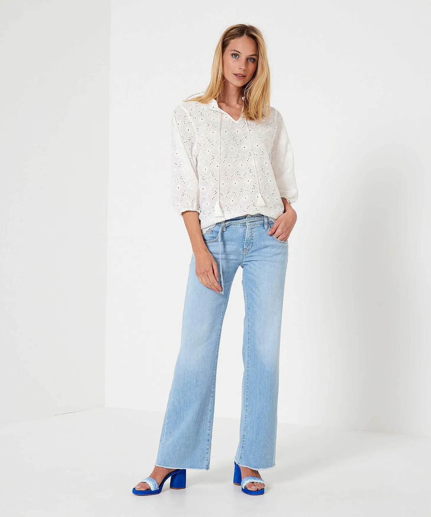 Cambio Wide Leg Jeans Tess